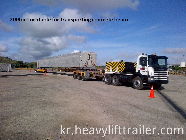 200ton turntable transporting